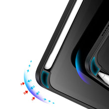 Заредете изображение във визуализатора на галерията – Dux Ducis Magi case for iPad mini 2021 smart cover with stand and storage for Apple Pencil black - TopMag
