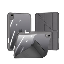 Заредете изображение във визуализатора на галерията – Dux Ducis Magi case for iPad mini 2021 smart cover with stand and storage for Apple Pencil gray - TopMag

