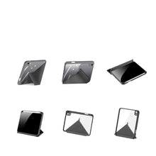 Заредете изображение във визуализатора на галерията – Dux Ducis Magi case for iPad mini 2021 smart cover with stand and storage for Apple Pencil gray - TopMag
