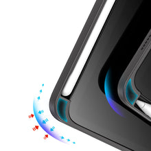 Заредете изображение във визуализатора на галерията – Dux Ducis Magi case for iPad mini 2021 smart cover with stand and storage for Apple Pencil gray - TopMag
