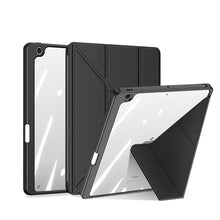 Заредете изображение във визуализатора на галерията – Dux Ducis Magi case for iPad 10.2 '' 2021/2020/2019 smart cover with stand and storage for Apple Pencil black - TopMag
