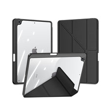 Заредете изображение във визуализатора на галерията – Dux Ducis Magi case for iPad 10.2 '' 2021/2020/2019 smart cover with stand and storage for Apple Pencil black - TopMag
