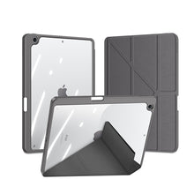 Заредете изображение във визуализатора на галерията – Dux Ducis Magi case for iPad 10.2 '' 2021/2020/2019 smart cover with stand and storage for Apple Pencil gray - TopMag
