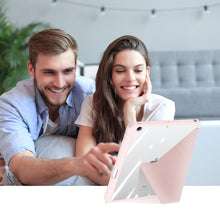 Заредете изображение във визуализатора на галерията – Dux Ducis Magi case for iPad 10.2 '' 2021/2020/2019 smart cover with stand and storage for Apple Pencil pink - TopMag
