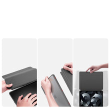 Заредете изображение във визуализатора на галерията – Dux Ducis Magi case for iPad Air (5th generation) / (4th generation) smart cover with stand and storage for Apple Pencil gray - TopMag
