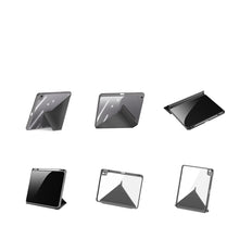 Заредете изображение във визуализатора на галерията – Dux Ducis Magi case for iPad Air (5th generation) / (4th generation) smart cover with stand and storage for Apple Pencil gray - TopMag
