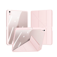 Заредете изображение във визуализатора на галерията – Dux Ducis Magi case for iPad Air (5th generation) / (4th generation) smart cover with stand and storage for Apple Pencil pink - TopMag
