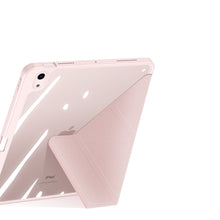 Заредете изображение във визуализатора на галерията – Dux Ducis Magi case for iPad Air (5th generation) / (4th generation) smart cover with stand and storage for Apple Pencil pink - TopMag
