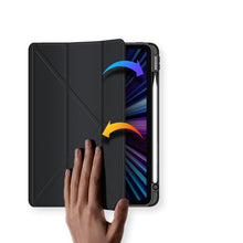 Заредете изображение във визуализатора на галерията – Dux Ducis Magi case for iPad Pro 11 &#39;&#39; 2021/2020/2018 / iPad Air (4th generation) smart cover with stand and Apple Pencil storage black - TopMag
