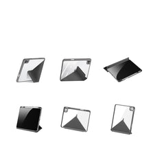 Заредете изображение във визуализатора на галерията – Dux Ducis Magi case for iPad Pro 11 '' 2021/2020/2018 / iPad Air (4th generation) smart cover case with stand and Apple Pencil storage gray - TopMag
