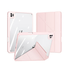 Заредете изображение във визуализатора на галерията – Dux Ducis Magi case for iPad Pro 11 '' 2021/2020/2018 / iPad Air (4th generation) smart cover with stand and Apple Pencil storage pink - TopMag
