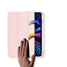 Заредете изображение във визуализатора на галерията – Dux Ducis Magi case for iPad Pro 11 '' 2021/2020/2018 / iPad Air (4th generation) smart cover with stand and Apple Pencil storage pink - TopMag
