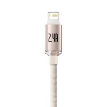 Заредете изображение във визуализатора на галерията – Baseus Crystal Shine Series USB cable - Lightning 2,4A 20W 1,2m pink (CAJY001104) - TopMag
