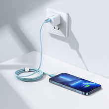 Заредете изображение във визуализатора на галерията – Baseus Crystal Shine Series USB Type C cable - Lightning Fast Charging Power Delivery 20W 1.2m blue (CAJY001303) - TopMag
