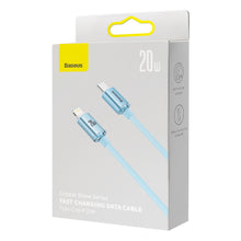 Заредете изображение във визуализатора на галерията – Baseus Crystal Shine Series USB Type C cable - Lightning Fast Charging Power Delivery 20W 2m blue (CAJY001403) - TopMag
