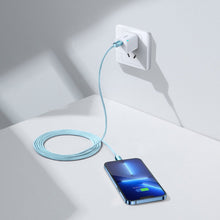 Заредете изображение във визуализатора на галерията – Baseus Crystal Shine Series USB Type C cable - Lightning Fast Charging Power Delivery 20W 2m blue (CAJY001403) - TopMag
