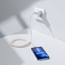 Заредете изображение във визуализатора на галерията – Baseus Crystal Shine Series USB Type C cable - Lightning Fast Charging Power Delivery 20W 2m pink (CAJY001404) - TopMag

