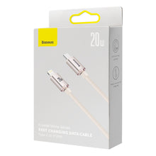 Заредете изображение във визуализатора на галерията – Baseus Crystal Shine Series USB Type C cable - Lightning Fast Charging Power Delivery 20W 2m pink (CAJY001404) - TopMag
