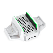 Заредете изображение във визуализатора на галерията – Dobe Multifunctional Docking Station with Cooling for XBOX Series S white (TYX-0663) - TopMag
