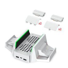 Заредете изображение във визуализатора на галерията – Dobe Multifunctional Docking Station with Cooling for XBOX Series S white (TYX-0663) - TopMag

