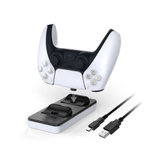 Заредете изображение във визуализатора на галерията – Dobe charging station for white PS5 controllers (TP5-0505) - TopMag
