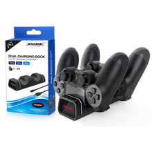 Заредете изображение във визуализатора на галерията – Dobe Charging Dock for PS4 Black Controllers (TP4-19005) - TopMag
