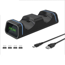 Заредете изображение във визуализатора на галерията – Dobe Charging Dock for PS4 Black Controllers (TP4-19005) - TopMag
