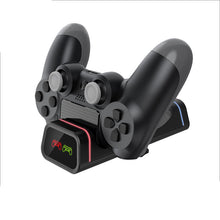 Заредете изображение във визуализатора на галерията – Dobe Charging Dock for PS4 Black Controllers (TP4-19005) - TopMag
