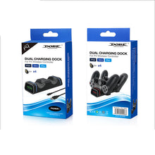 Заредете изображение във визуализатора на галерията – Dobe Charging Dock for PS4 Black Controllers (TP4-19005) - TopMag
