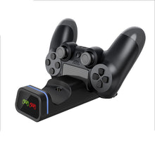 Заредете изображение във визуализатора на галерията – Dobe Charging Dock for PS4 Black Controllers (TP4-19005) - TopMag
