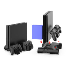 Заредете изображение във визуализатора на галерията – Dobe multifunctional cooling pad for PS4 black (TP4-0406) - TopMag

