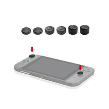 Заредете изображение във визуализатора на галерията – Dobe set of caps for Nintendo Switch + box for memory cards black (TNS-1844) - TopMag
