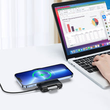 Заредете изображение във визуализатора на галерията – Duzzona Qi magnetic charger stand 15W stand black (W2) - TopMag
