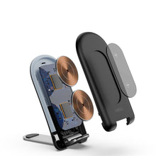 Заредете изображение във визуализатора на галерията – Duzzona Qi magnetic charger stand 15W stand black (W2) - TopMag
