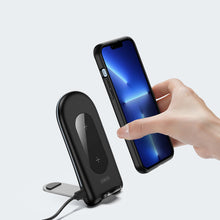 Заредете изображение във визуализатора на галерията – Duzzona Qi magnetic charger stand 15W stand black (W2) - TopMag
