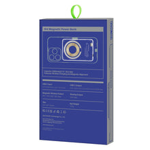 Заредете изображение във визуализатора на галерията – Duzzona magnetic powerbank 5000 mAh with wireless charging function (MagSafe, Qi) USB-C 20W white (W4) - TopMag
