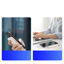 Заредете изображение във визуализатора на галерията – Duzzona magnetic powerbank 10000 mAh with wireless charging function (MagSafe, Qi) USB-A / USB-C 22.5W white (W5) - TopMag
