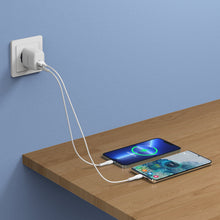 Заредете изображение във визуализатора на галерията – Duzzona 30W PD QC3.0 USB Type C / USB charger white (T2) - TopMag
