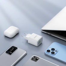 Заредете изображение във визуализатора на галерията – Duzzona 30W PD QC3.0 USB Type C / USB charger white (T2) - TopMag
