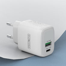 Заредете изображение във визуализатора на галерията – Duzzona 30W PD QC3.0 USB Type C / USB charger white (T2) - TopMag
