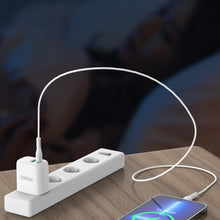 Заредете изображение във визуализатора на галерията – Duzzona 30W PD QC3.0 USB Type C / USB charger white (T2) - TopMag
