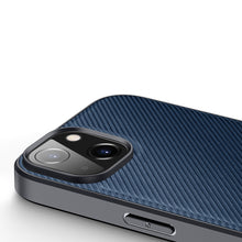 Заредете изображение във визуализатора на галерията – Dux Ducis Fino case cover nylon-covered iPhone 14 blue - TopMag
