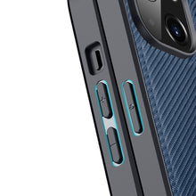 Заредете изображение във визуализатора на галерията – Dux Ducis Fino case cover nylon-covered iPhone 14 blue - TopMag
