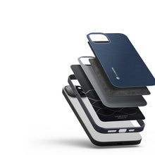 Заредете изображение във визуализатора на галерията – Dux Ducis Fino case cover nylon-covered iPhone 14 blue - TopMag
