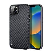 Заредете изображение във визуализатора на галерията – Dux Ducis Fino case cover nylon covered iPhone 14 Plus black - TopMag

