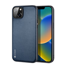 Заредете изображение във визуализатора на галерията – Dux Ducis Fino case cover iPhone 14 Plus blue nylon - TopMag
