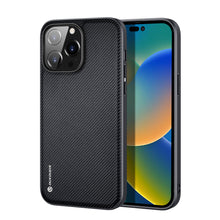 Заредете изображение във визуализатора на галерията – Dux Ducis Fino case cover nylon-covered iPhone 14 Pro black - TopMag
