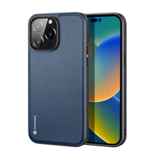 Заредете изображение във визуализатора на галерията – Dux Ducis Fino case cover iPhone 14 Pro blue nylon - TopMag
