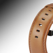 Заредете изображение във визуализатора на галерията – Dux Ducis Leather Strap Strap For Samsung Galaxy Watch / Huawei Watch / Honor Watch / Xiaomi Watch (22mm band) Leather Wristband Brown (Business Version) - TopMag
