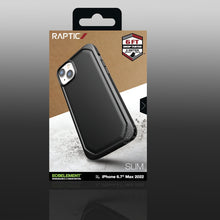 Заредете изображение във визуализатора на галерията – Raptic X-Doria Slim Case iPhone 14 Plus back cover black - TopMag
